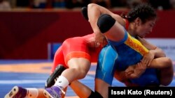 20 августи соли 2018, рақобати миёни Орхон Пуревдорж ва Айсулуу Тинибекова