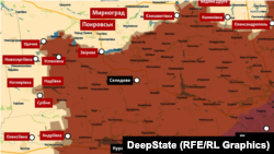 Покровський напрямок на інтерактивній мапі проєкту DeepState