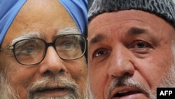 Индиянын премьер-министри Манмохан Синх жана Ооган президенти Хамид Карзай