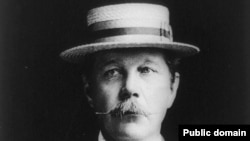 Артур Конан Дойл, фото сделано 27 января 1913 года