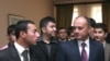Armenia -- Defense Minister Seyran Ohanian meets with university students in Yerevan, 17Nov2010.