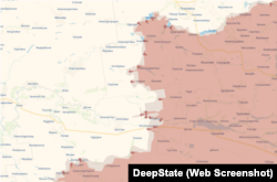 Мапа проєкту DeepState станом на 13 березня, Донецька область