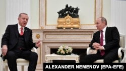 Ռուսաստանի և Թուրքիայի նախագահների հանդիպումը Կրեմլում, Մոսկվա, 23-ը հունվարի, 2019թ․