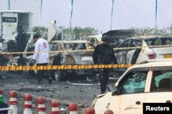 Место взрыва автомашины недалеко от древнего "Красного форта" в старом центре Дели. Утро 11 ноября 2025 года