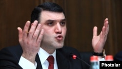 Armenia - Prosecutor-General Gevorg Kostanian speaks at parliamentary hearings in Yerevan, 22Jan2015.