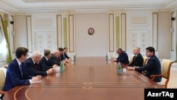 Ադրբեջանի նախագահ Իլհամ Ալիևն ընդունում է ԵԱՀԿ Մինսկի խմբի համանախագահներին, արխիվ