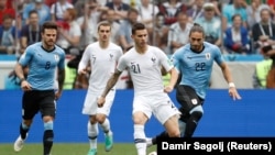 Фрагмент поєдинку Франція – Уругвай