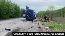 Раніше в суботу російська армія атакувала рейсовий автобус на Сумщині