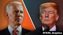 АКШнын шайланган жана кете турган президенттери Жо Байден менен Дональд Трамп.
