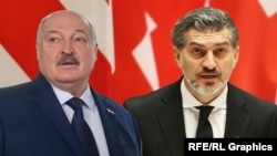 Александр Лукашенко и Михаил Кавелашвили (коллаж)