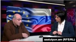 Եվրամիության Արևելյան գործընկերության քաղաքացիական պլատֆորմի նախկին համակարգող Բորիս Նավասարդյանը «Ազատություն TV»-ի տաղավարում, 4-ը մարտի, 2015թ.
