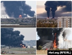 Пожежа на нафтобазі у Феодосії 7 жовтня 2024 року