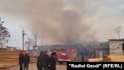 Пожар на хлопкоочистительном заводе Матчинского района произошел 25 ноября 