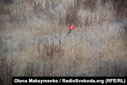 Мінні загородження у полях обабіч алеї