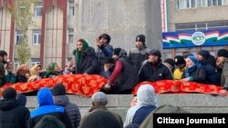 Тазоҳурот дар майдони ба номи Исмоили Сомонӣ дар шаҳри Хоруғ