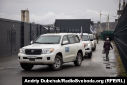 Машини місії ОБСЄ на території КПВВ