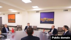 Armenia - Turkish and Armenian officials meet in Yerevan, September 12, 2025.