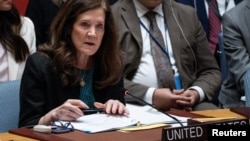 Исполняющая обязанности посла США в ООН Дороти Ши выступает на Совете Безопасности ООН 