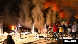 Тетево шаарындагы убактылуу бейтапканада чыккан өрт, 8-сентябрь 2021-жыл. 