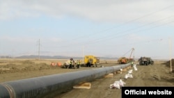 Georgia -- A gas pipeline under construction, The North-South Main Gas Pipeline, undated