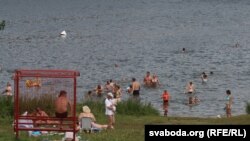 На Воўчкавіцкім вадасховішчы пад Менскам.