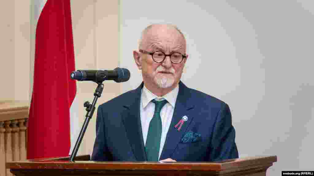 Вітальны выступ Яна Маліцкага — дырэктара Цэнтру Ўсходняй Эўропы Варшаўскага ўнівэрсытэту. 24 траўня 2025 году