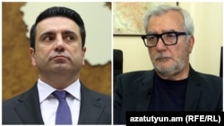 Ազգային ժողովի նախագահ Ալեն Սիմոնյան, 44-օրյա պատերազմի քննիչ հանձնաժողովի նախագահ Անդրանիկ Քոչարյան, կոլաժ