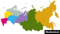 Мапа нинішньої Росії