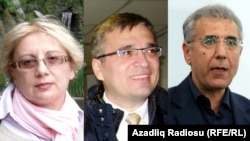 Leyla Yunus, Ilqar Məmmədov və İntiqam əliyev  