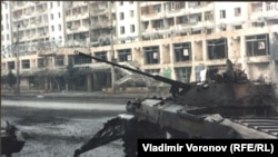 Сожженный BMP-2 в Грозном