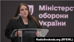 Катерина Черногоренко, заступниця міністра оборони з питань цифровізації. Брифінг, Київ, 24 жовтня 2024 року