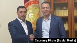 Садыр Жапаров и Омурбек Бабанов.