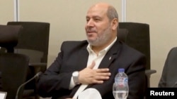 Եգիպտոս - «Համաս»-ի ղեկավար Խալիլ ալ-Հայան Շարմ էլ-Շեյխում բանակցությունների ժամանակ, 8-ը հոկտեմբերի, 2025թ.