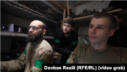 Дем'ян, «Оні» та «Цикада», військовослужбовці 20-ї БрОП «Любарт» 1-го корпусу НГУ «Азов»