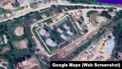 Нафтобаза TES у Сімферополі на вулиці Монтажній, 6А. Скріншот супутникової карти Google