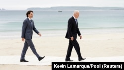 Джозеф Байден та Джастіном Трюдо, серед іншого, обговорили війну РФ проти України. Фото архівне 