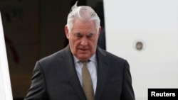Рекс Тиллерсон Мексикага келген учур. 1-февраль, 2018-жыл. 