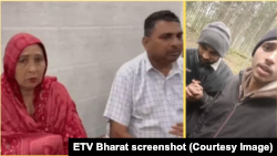 Рохіт на відэа (справа) і ягоныя бацькі (зьлева)