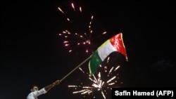 Курды в Ираке празднуют проведение референдума о независимости (Эрбиль, 25 сентября 2017 г.) 