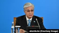 Казакстандын президенти Касым-Жомарт Токаев. 