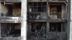 Կիևի բնակելի տների ավերածությունները ռուսական հարվածներից հետո