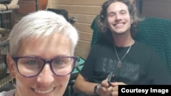 Станислав вместе с мамой