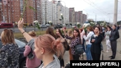 Протесты в Белороуссии. Минск. 12 августа 2020 г.