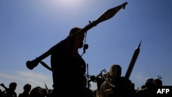Եմեն - Հութիների զինված կողմնակիցները Սանայում ի պաշտպանություն «Համաս»-ի և ընդդեմ Իսրայելի ցույցի ժամանակ, արխիվ 