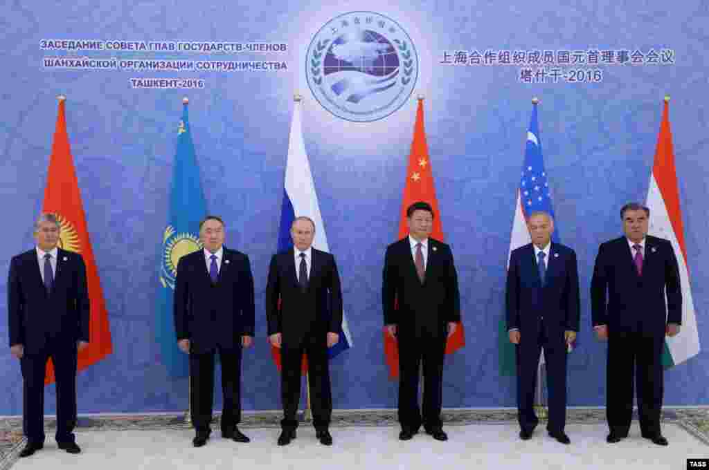 Саммит Шанхайской организации сотрудничества в Ташкенте. 24 июня 2016 года.