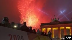 Праздник у Брандербургский ворот, Берлин, 9 ноября 2009 г.