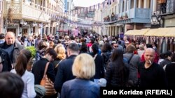 Վրաստան - Թբիլիսիում տոնում են Եվրամիության հետ վիզային ռեժիմի ազատականացումը, 26-ը մարտի, 2017թ․