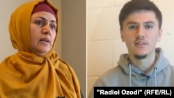 Шохида Махмаджонова и ее сын Шерзод Махмаджонов