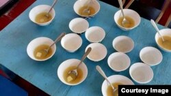 "Кенжетай -1" бала бакчасындагы тамак. Сузак району, Жалал-Абад облусу. 2-декабрда соцтармакка тараган сүрөт. 2024-жыл.