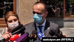 Министр здравоохранения Арсен Торосян отвечает на вопросы журналистов, 3 июля 2020 г.